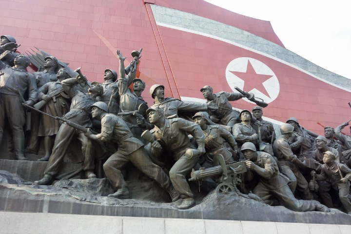 Monument of Liberation Commemorating the Anti-Japanese Struggle on Mansu Hill in Pyongyang