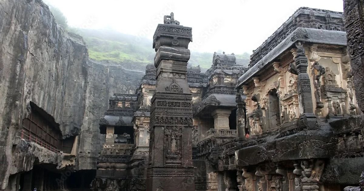 The Kailasa Temple, Maharashtra, India